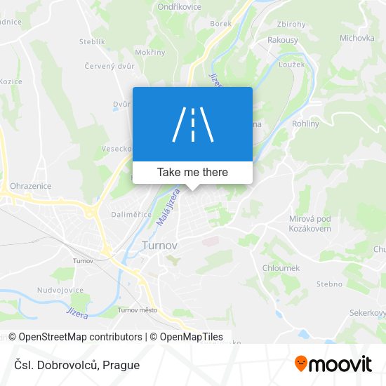 Čsl. Dobrovolců map