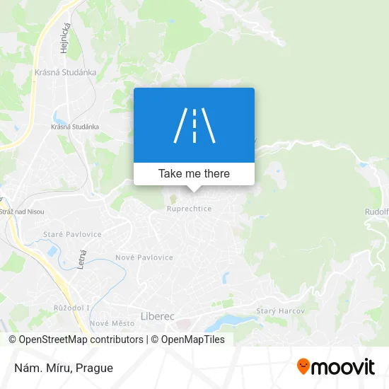 Карта Nám. Míru