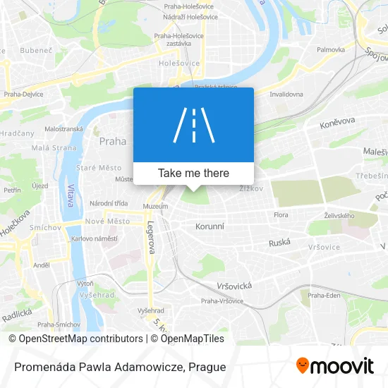 Карта Promenáda Pawla Adamowicze