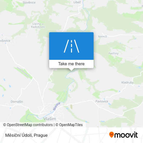 Měsíční Údolí map