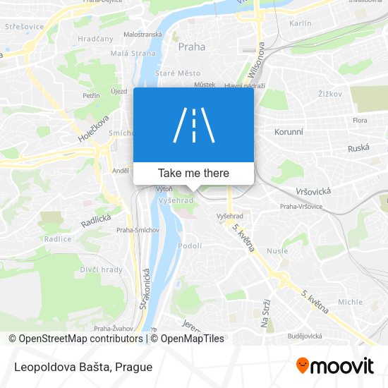 Leopoldova Bašta map