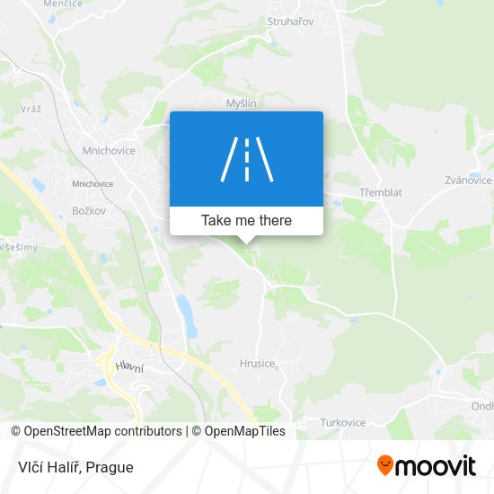 Vlčí Halíř map