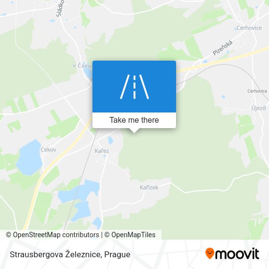 Strausbergova Železnice map