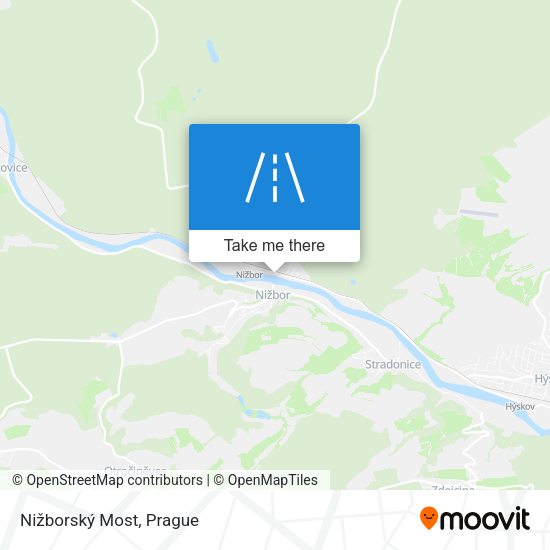 Nižborský Most map