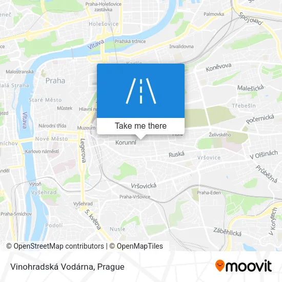 Карта Vinohradská Vodárna