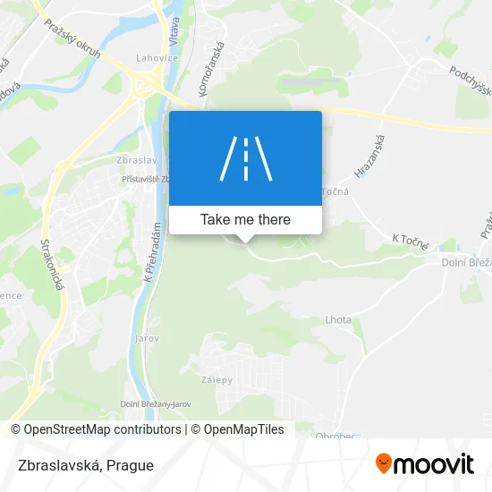 Карта Zbraslavská