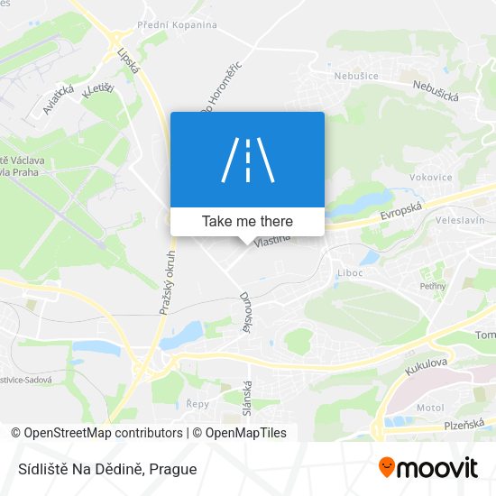 Sídliště Na Dědině map