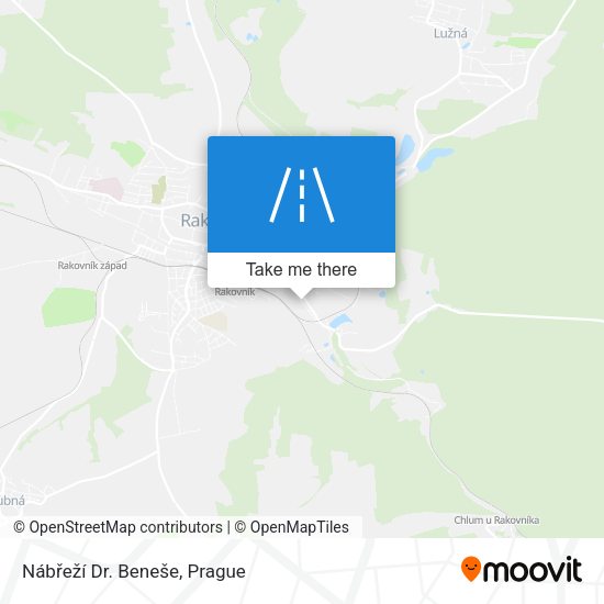 Nábřeží Dr. Beneše map
