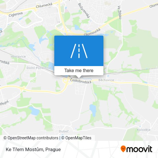Ke Třem Mostům map