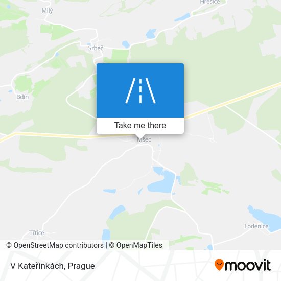 V Kateřinkách map
