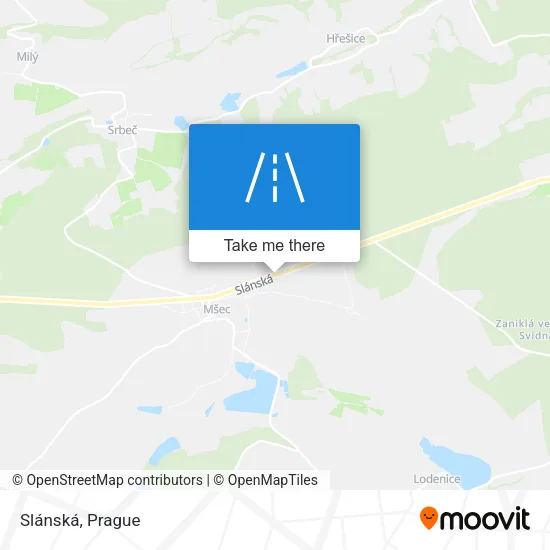 Карта Slánská