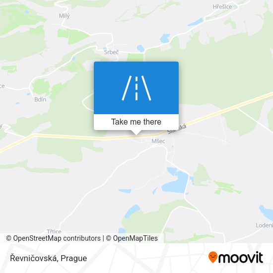 Řevničovská map