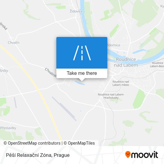 Pěší Relaxační Zóna map
