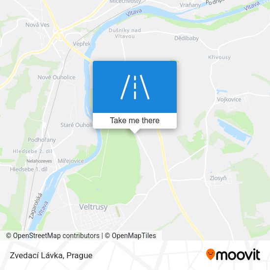 Zvedací Lávka map
