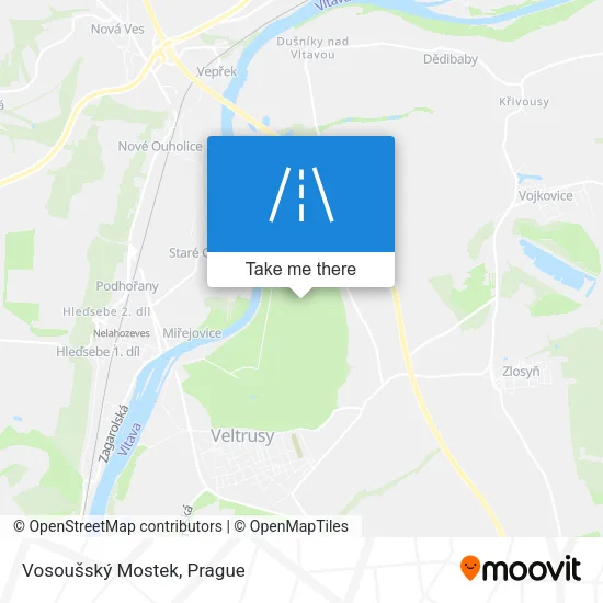 Карта Vosoušský Mostek