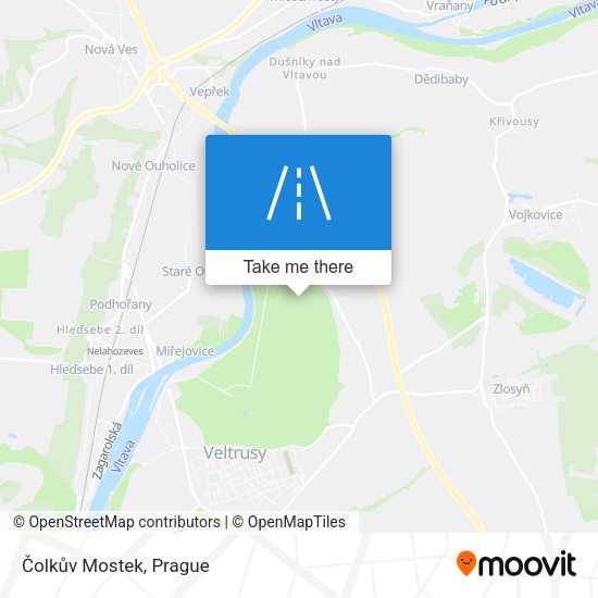 Čolkův Mostek map
