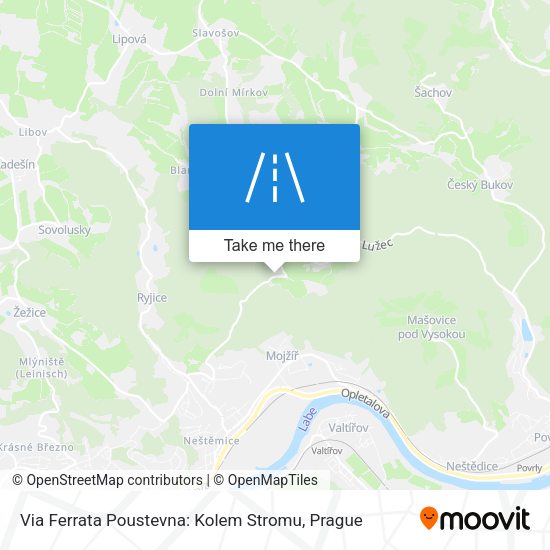 Via Ferrata Poustevna: Kolem Stromu map
