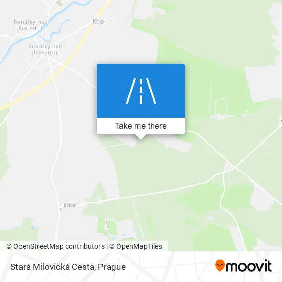 Карта Stará Milovická Cesta