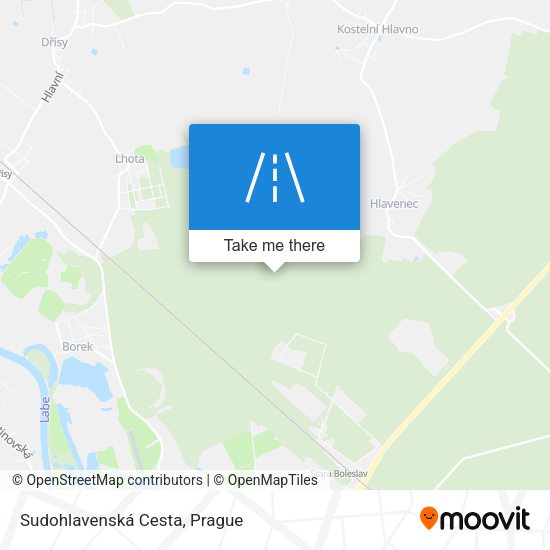 Sudohlavenská Cesta map