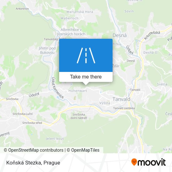 Koňská Stezka map