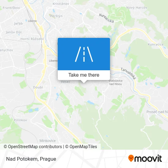 Карта Nad Potokem
