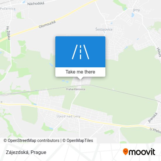 Карта Zájezdská