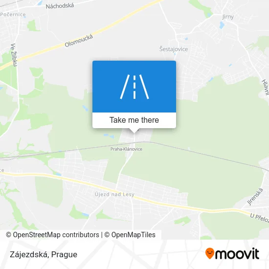 Карта Zájezdská