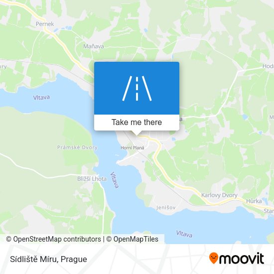 Sídliště Míru map