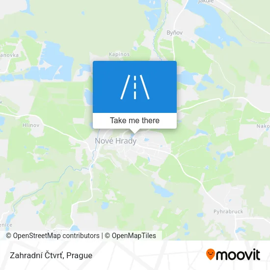 Zahradní Čtvrť map