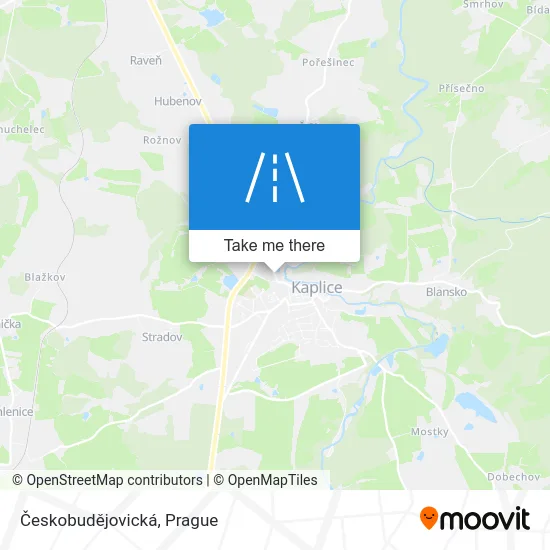 Карта Českobudějovická