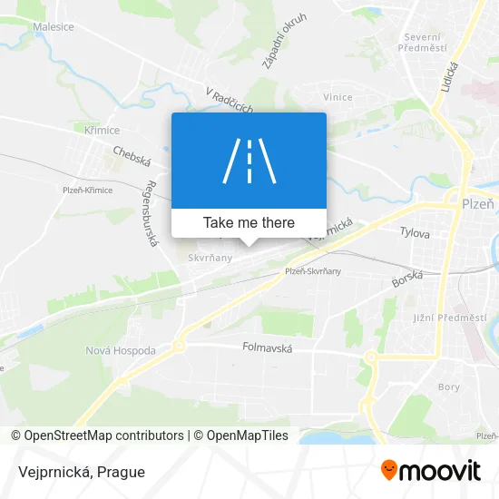 Карта Vejprnická