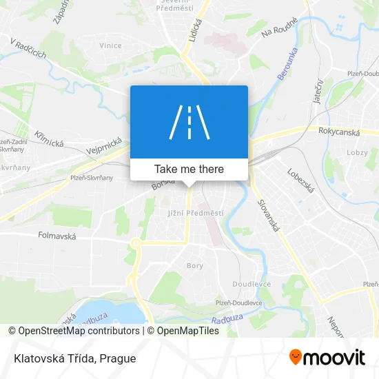 Карта Klatovská Třída