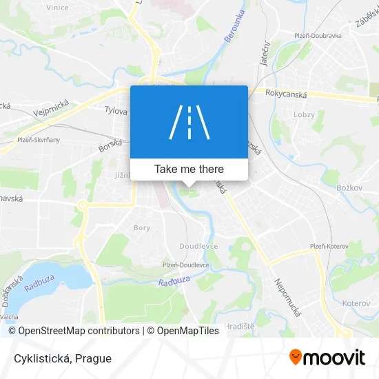 Карта Cyklistická