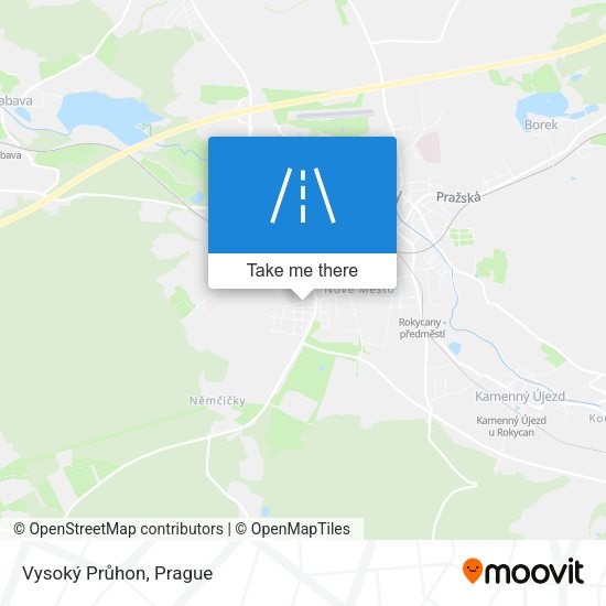 Vysoký Průhon map
