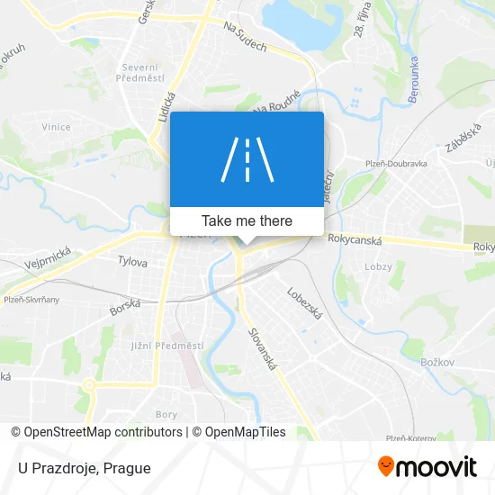Карта U Prazdroje