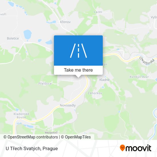 U Třech Svatých map