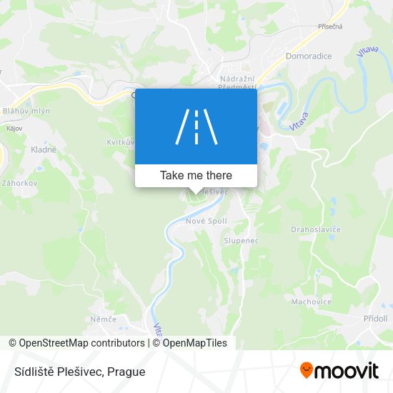 Sídliště Plešivec map