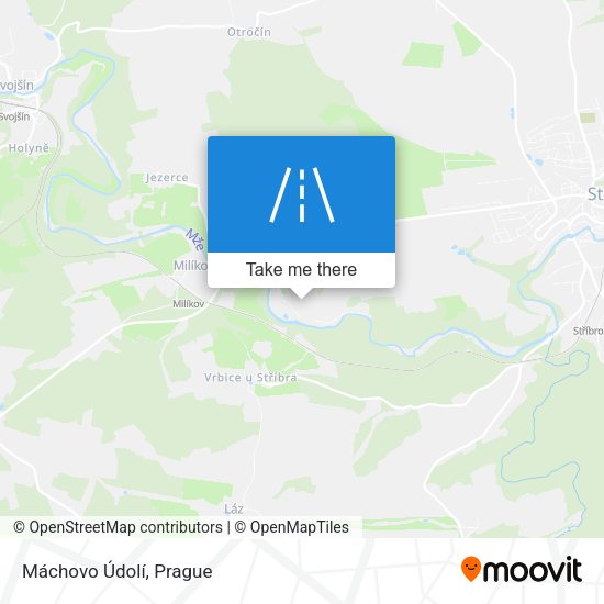 Máchovo Údolí map
