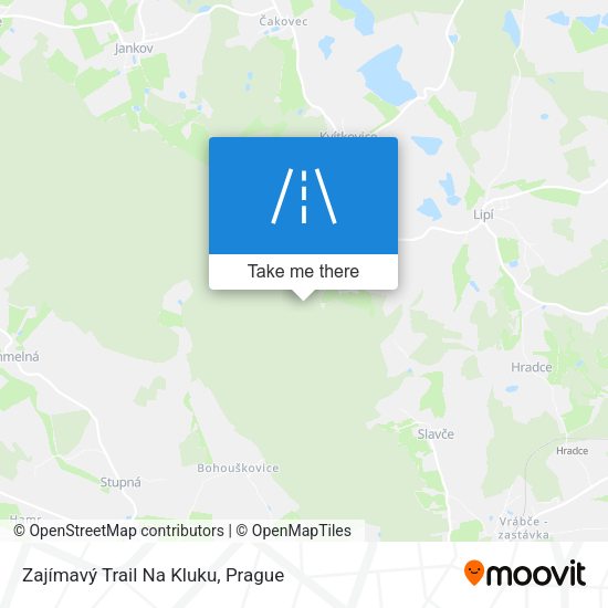 Zajímavý Trail Na Kluku map