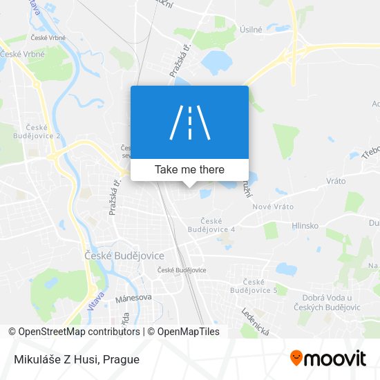 Mikuláše Z Husi map