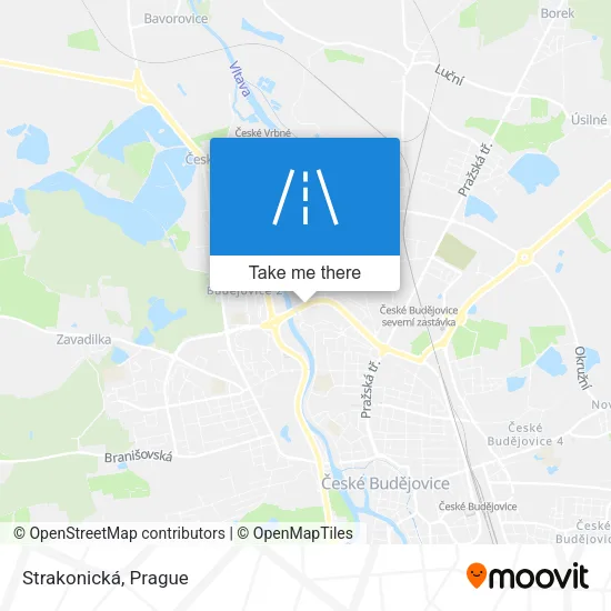 Карта Strakonická