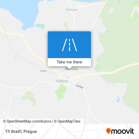 Tří Bratří map