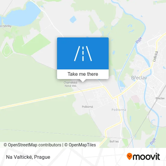 Карта Na Valtické