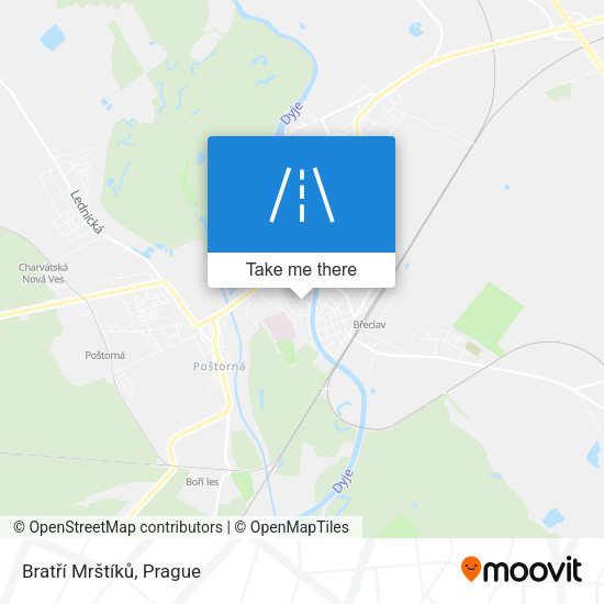 Bratří Mrštíků map