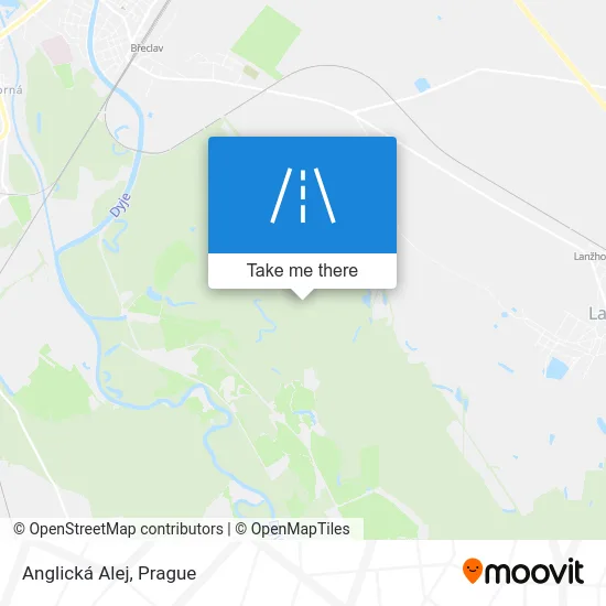 Карта Anglická Alej