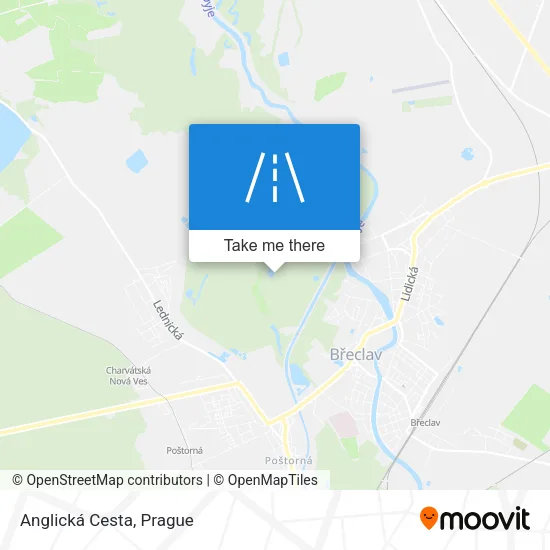Карта Anglická Cesta