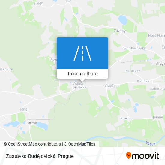 Zastávka-Budějovická map