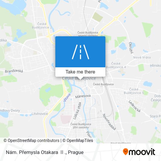 Nám. Přemysla Otakara Ⅱ. map