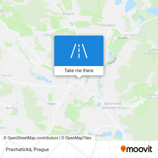 Карта Prachatická