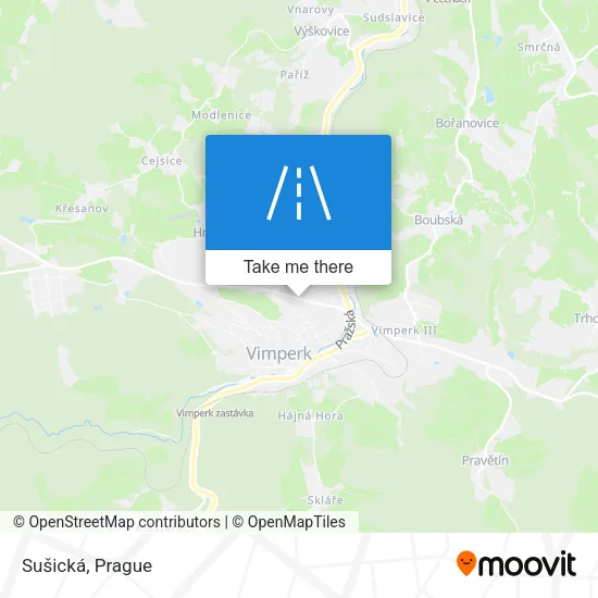 Карта Sušická